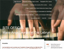 Tablet Screenshot of ericlebrun.com